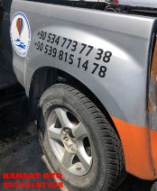isuzu dmax 2013-2018 euro 5 kasa sağ arka  gri çamurluk